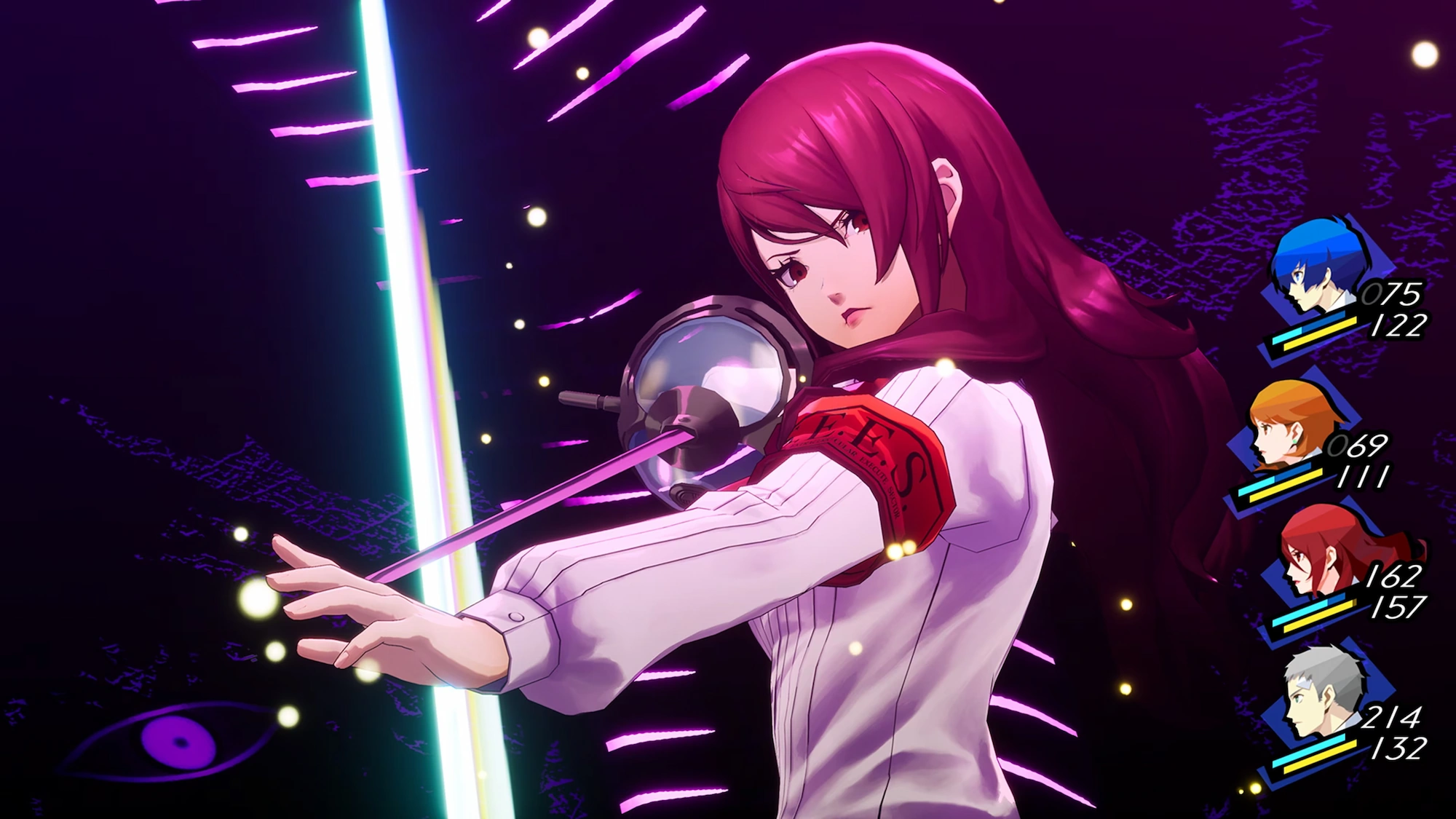 Persona 3 Reload modern visuals and UI design
