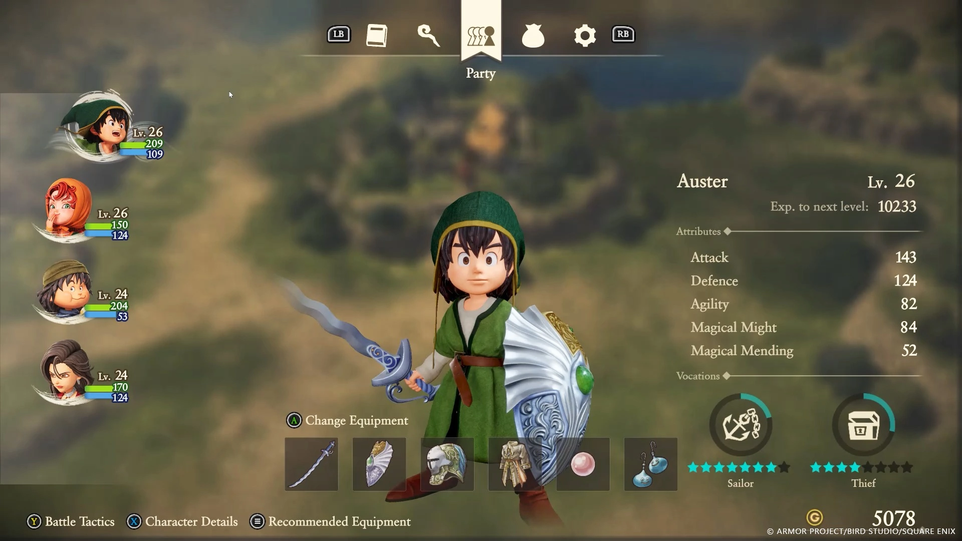 Dragon Quest VII Reimagined carry over bonus Agility Ring