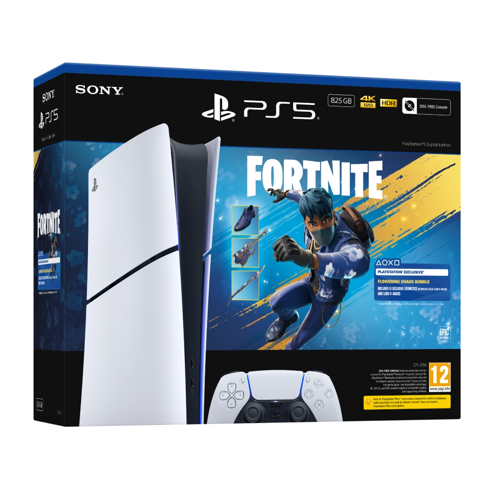 PlayStation®5 Digital Edition 825GB – Fortnite Flowering Chaos Bundle