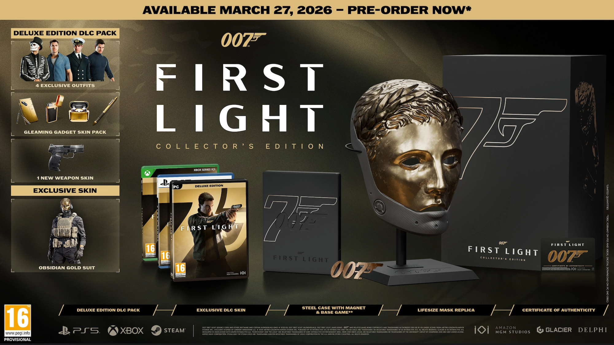 007 First Light – Collector’s Edition Contents